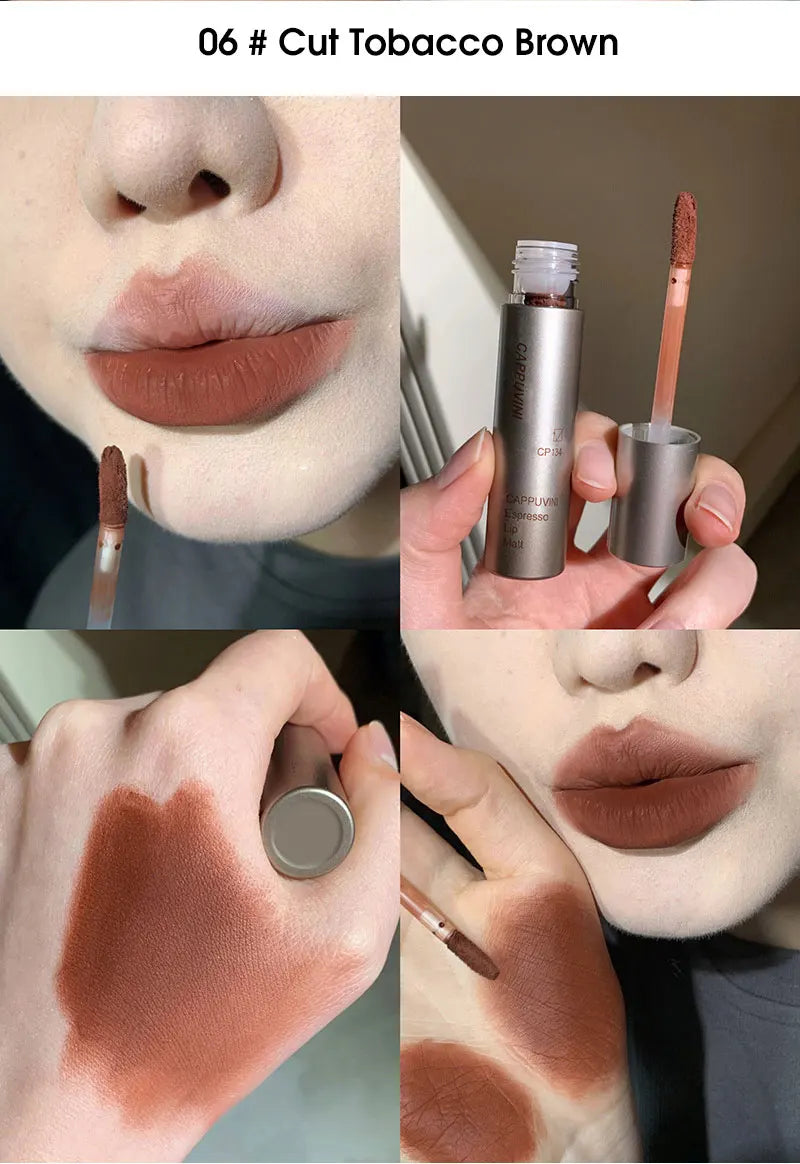 Cappuvini Velvet Matte Lip Gloss – Waterproof, Smudge-Proof & Long-Lasting