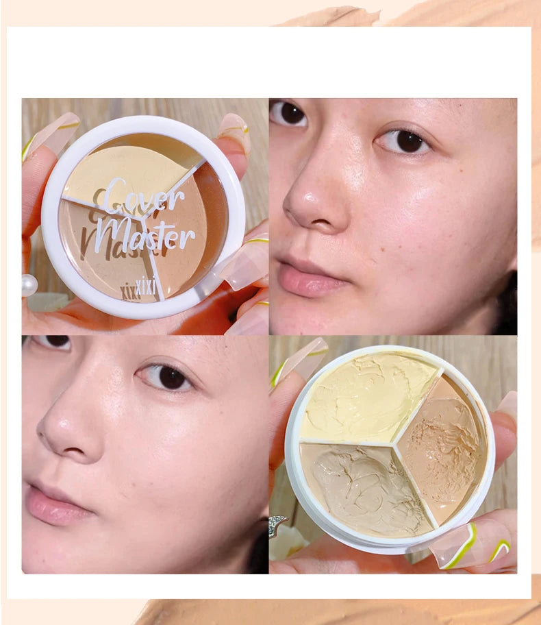 LuxuryGlow 3-in-1 Color Correcting Concealer Stick | Covers Acne, Dark Circles, Blemishes