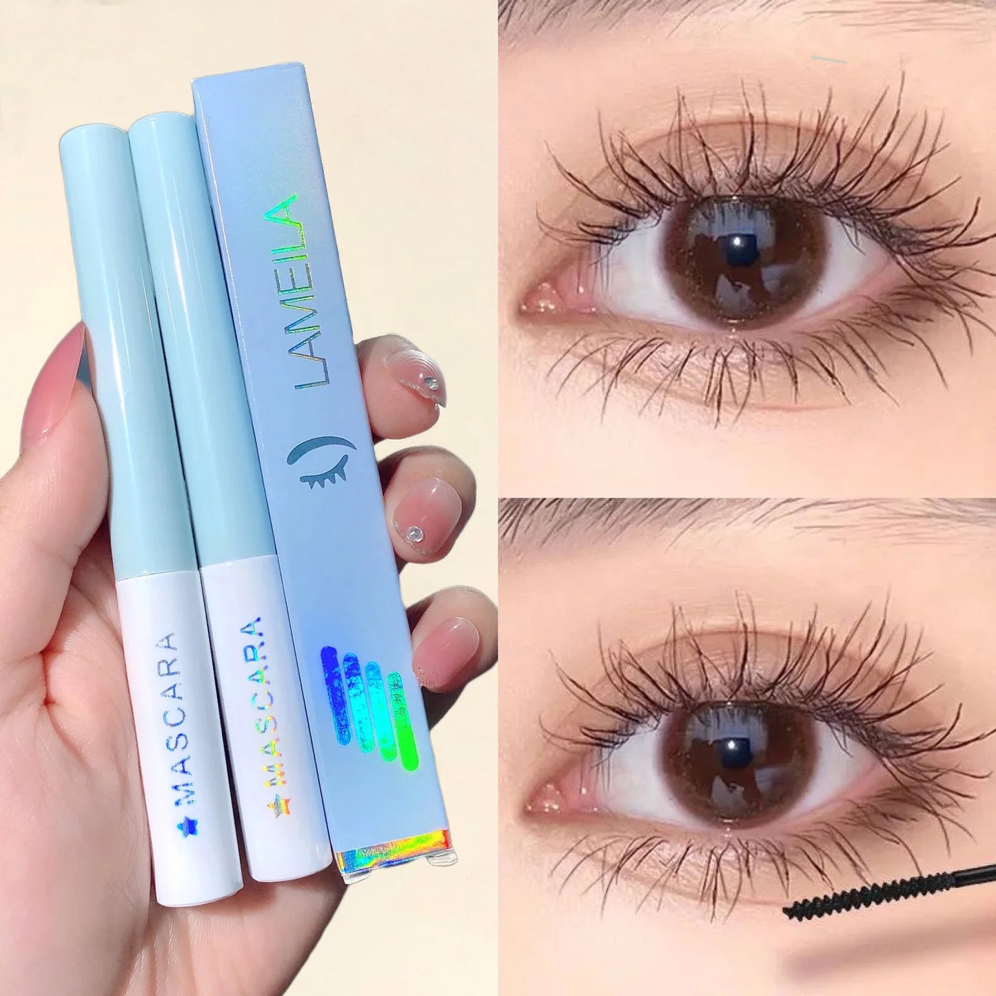 LuxuryGlow Ultra-Fine Brush Head 3D Black Mascara – Lengthening & Waterproof