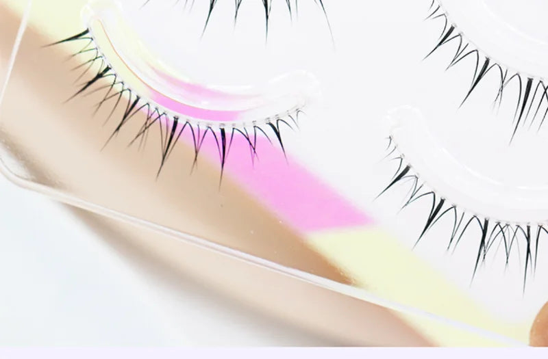 Pestañas postizas naturales BLINKWAVE Dream Deer, 5 pares, en forma de V | Pestañas suaves con efecto visón