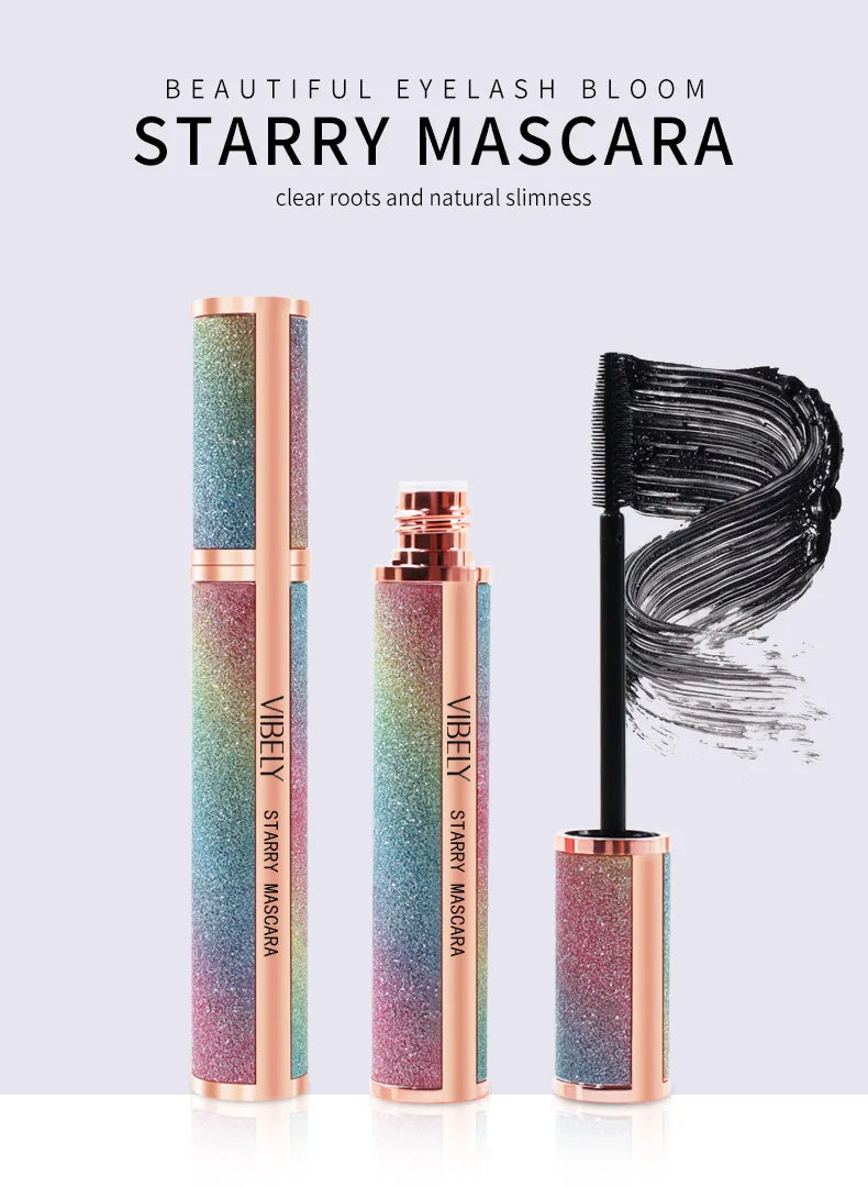 LuxuryGlow 4D Starry Sky Waterproof Mascara – Curling, Volumizing & Long-Lasting