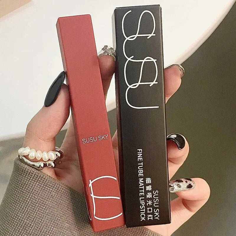 Lápiz labial mate HERORANGE TX010: resistente al agua y al sudor, 2 en 1 para labios y mejillas