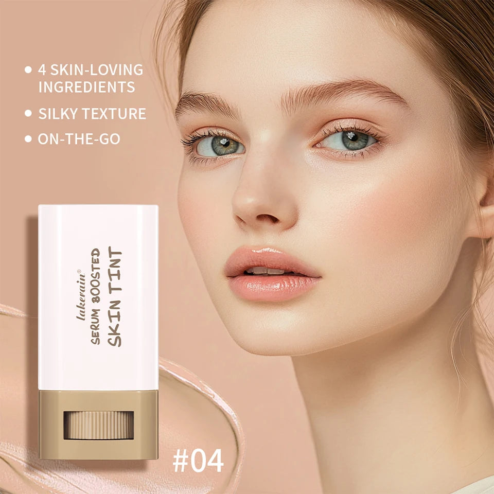 Lakerain Eraser Foundation Stick – Serum-Infused Skin Tint for Flawless, Hydrated Coverage