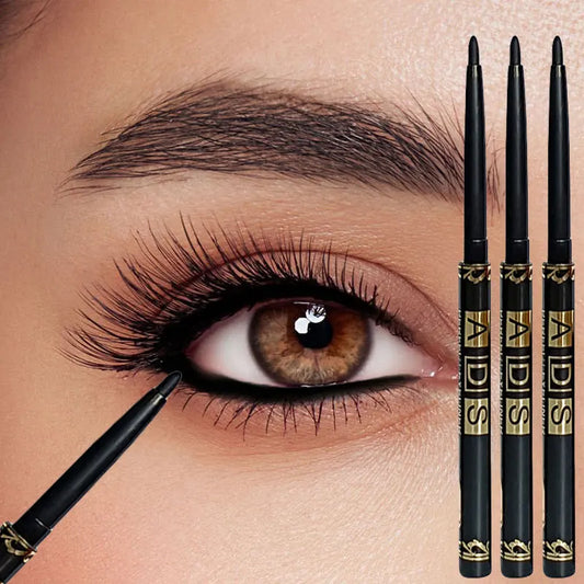 LuxuryGlow 3PCS Waterproof Black Eyeliner Pencils – Smudge-Proof, Long-Lasting & Bold Finish