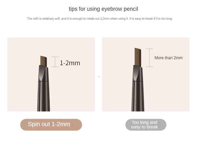 LuxuryGlow 2-in-1 Waterproof Eyebrow Pencil — Long-Lasting with Brow Brush (5 Colors)