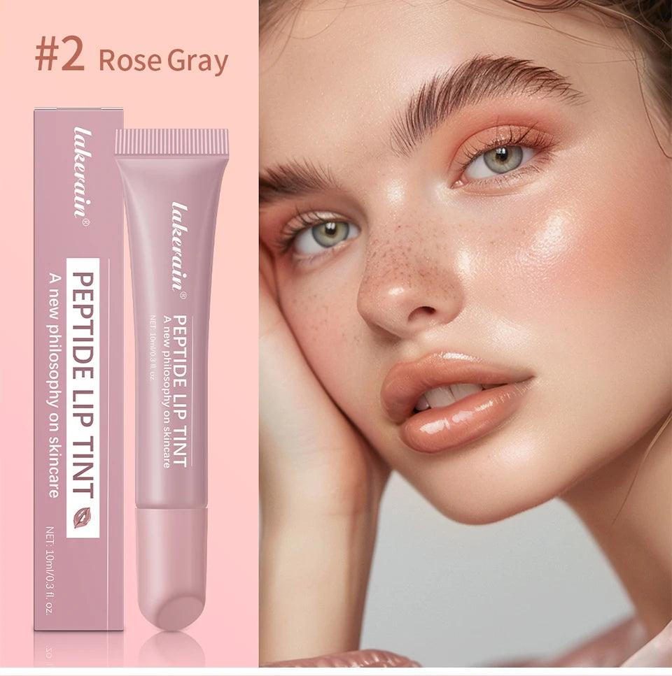 Brillo labial Lakerain Mirror Lip Glaze: 10 ml. Aceite labial hidratante, duradero y no pegajoso para labios nutridos y voluminosos.