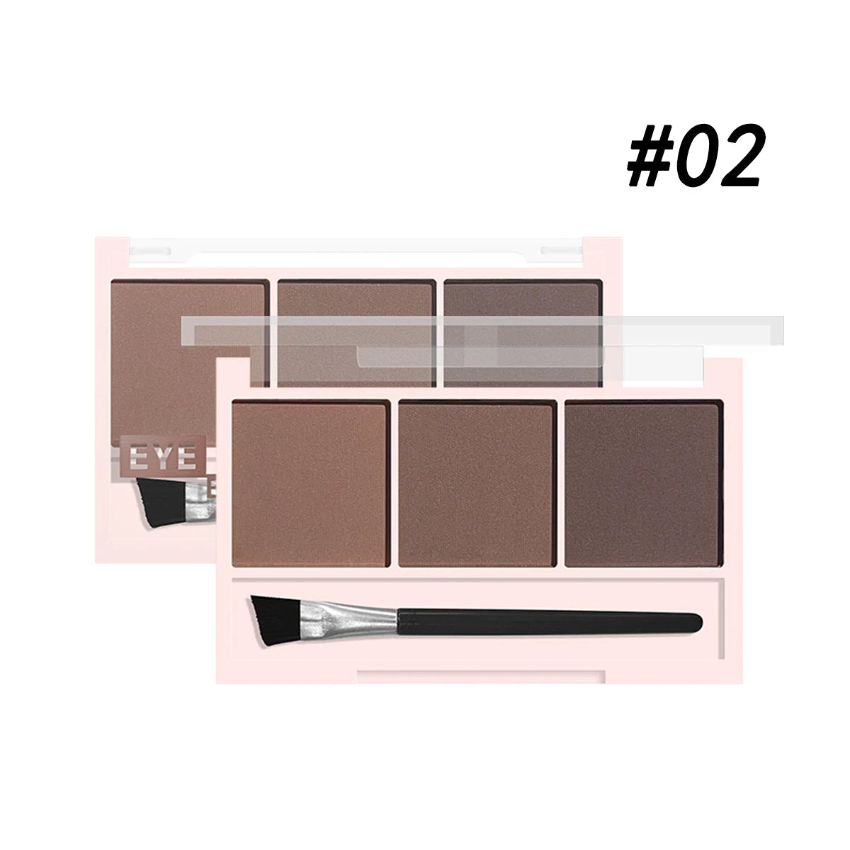 LuxuryGlow 3-Color Brow Powder Set with Brush — Long-Lasting, Natural, Easy-to-Wear Eyebrow Kit