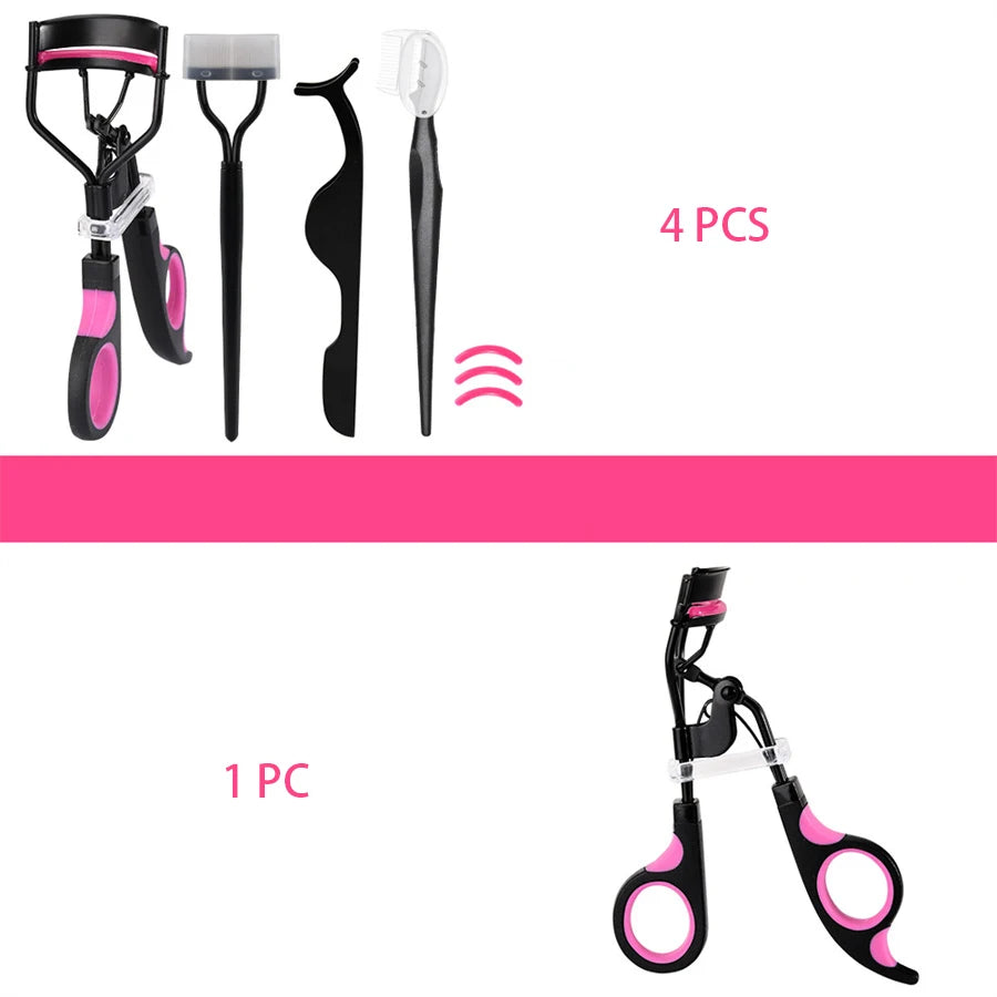 Ouriner Dual-Color Eyelash Curler & Trimming Kit – 5pcs Stainless Steel Set