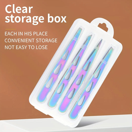 Alicates para cutículas de acero inoxidable de colores LuxuryGlow: removedor de piel muerta de precisión