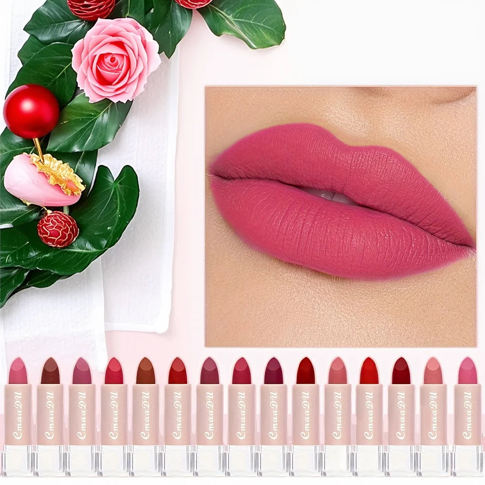 cmaadu Velvet Matte Lipstick – Long-Lasting, Waterproof & Moisturizing Gloss