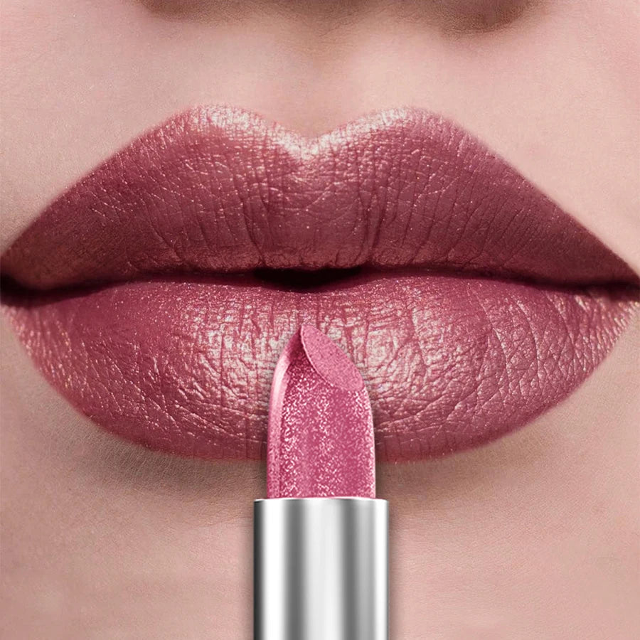 Labial metálico KAFURUX: 21 tonos brillantes y brillo duradero