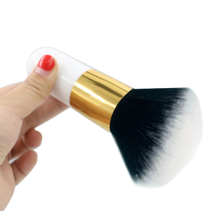 LuxuryGlow Large Soft Foundation & Blush Makeup Brush – Big Size Face Brush
