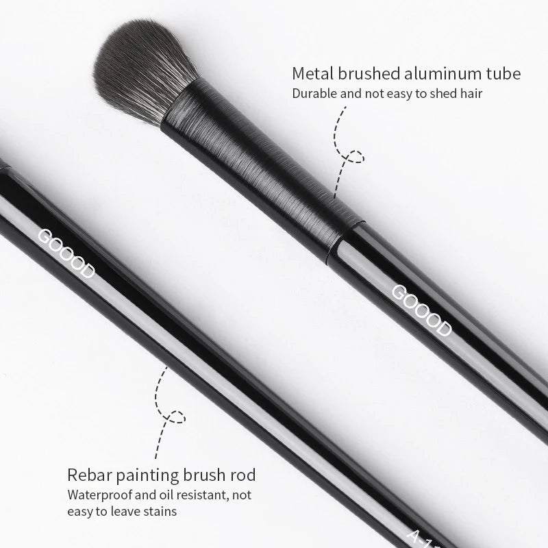 LuxuryGlow 6PCS Natural Eye Makeup Brush Set – Eyeshadow, Eyebrow & Eyeliner Tools