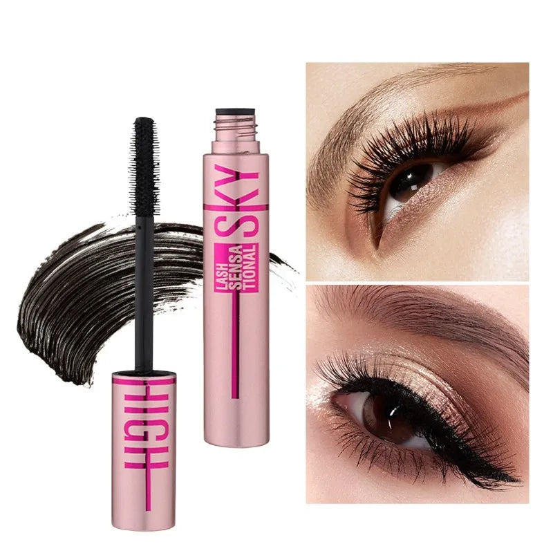 LIDORIA 4D Waterproof Lengthening Mascara – Thick, Curling & Smudge-Proof (10ml)