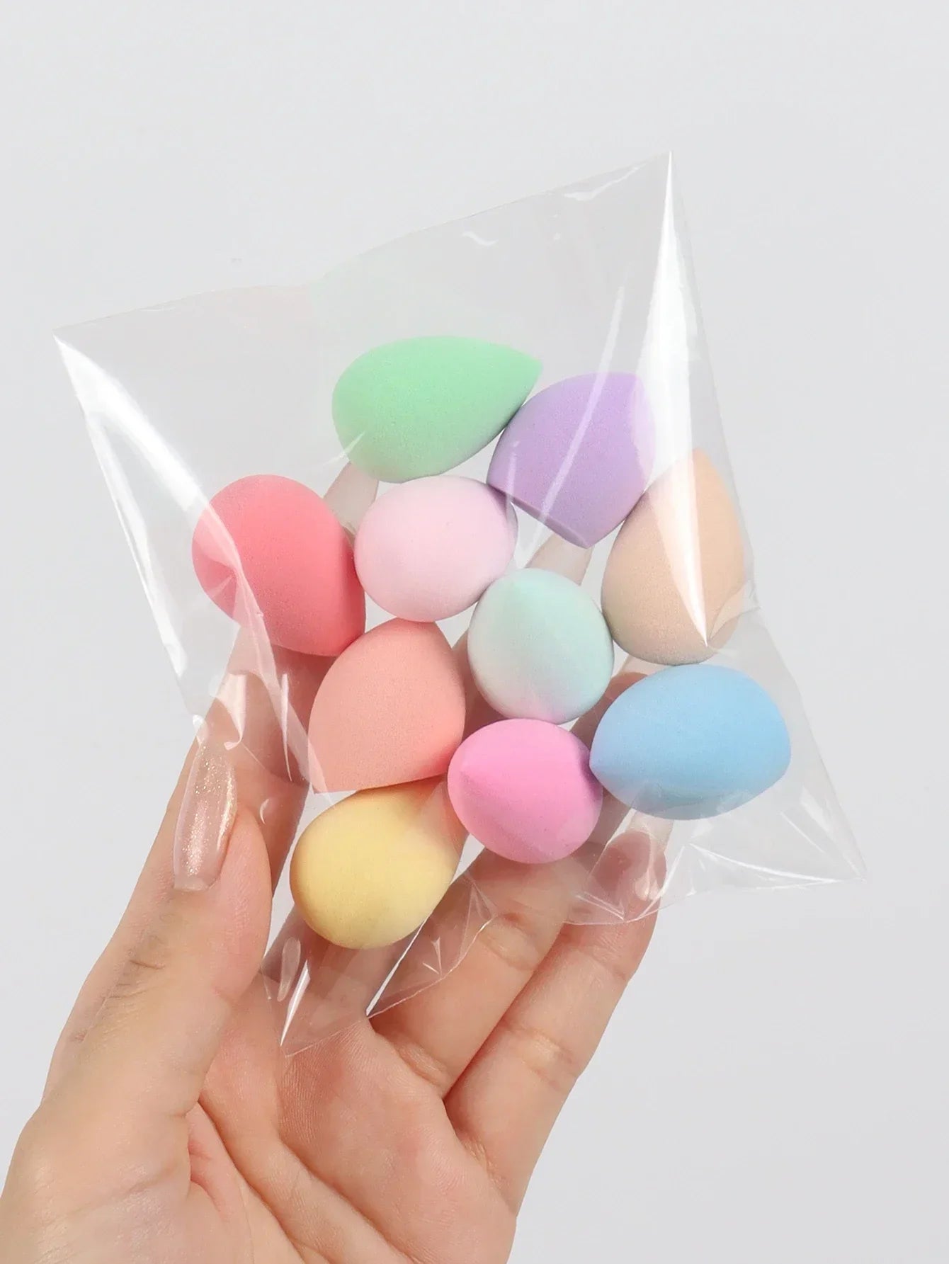 ZXZZS Mini Makeup Sponge Eggs – 10/20/50/100 Pack | Multi-Color Foundation Blending Puff