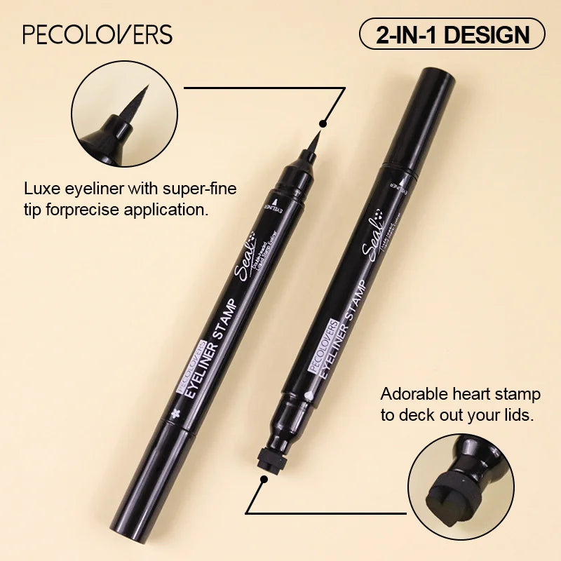 LuxuryGlow 7-in-1 Eyeliner Stamp Pen – Double-Ended, Waterproof, Fast-Drying