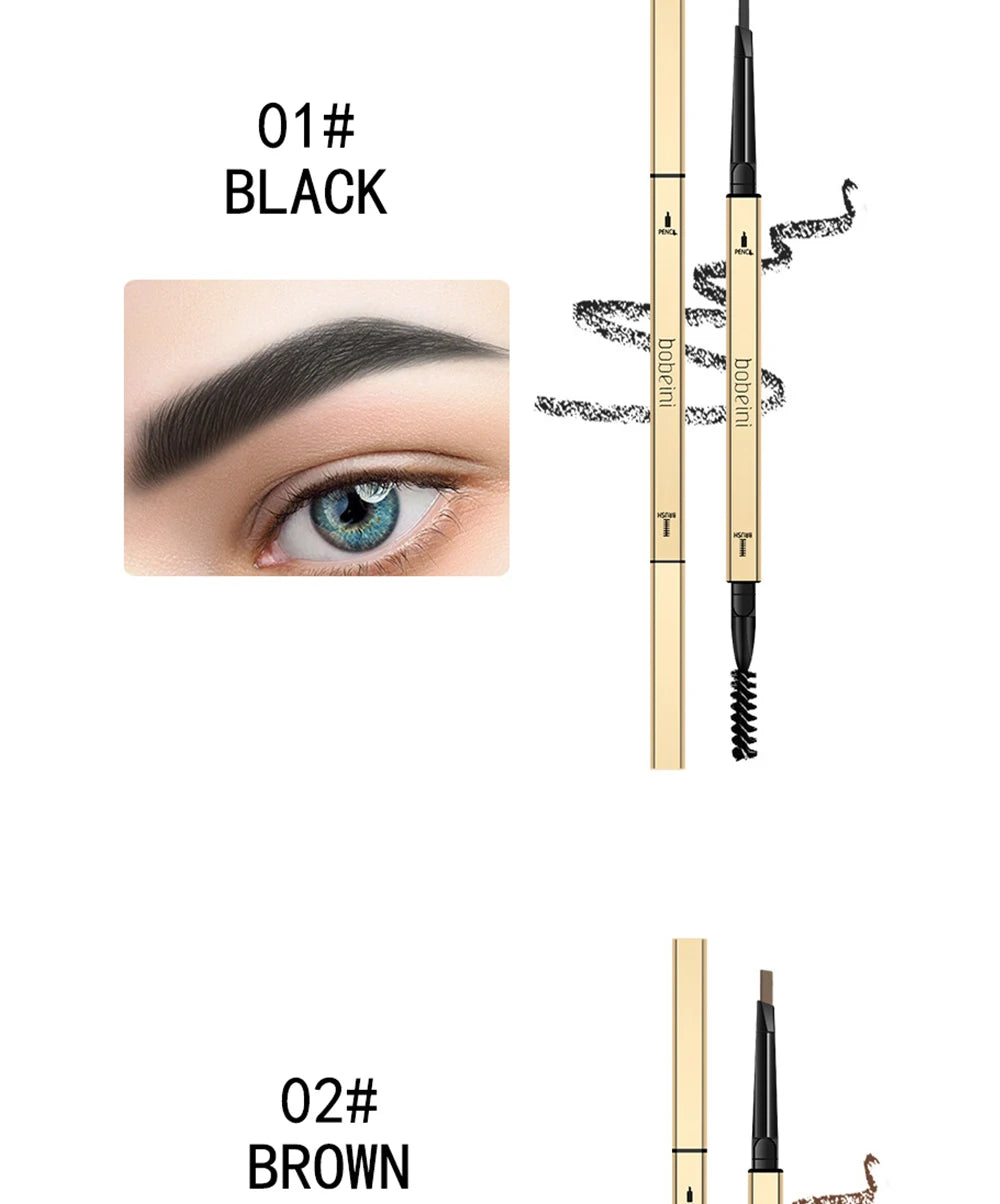 LuxuryGlow Double-Ended Eyebrow Pencil – Waterproof, Long-Lasting & Natural Finish