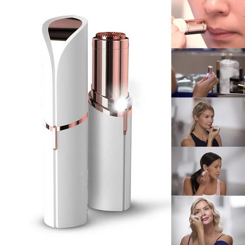 LuxuryGlow Women’s Electric Epilator & Eyebrow Trimmer | Portable Face & Body Shaver