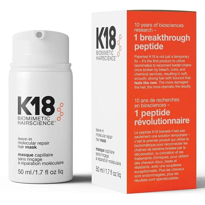 Jaysuing K18 Leave-In Repair Hair Mask – 50ML Conditioner for Dry & Damaged Hair (4-Minute Treatment)