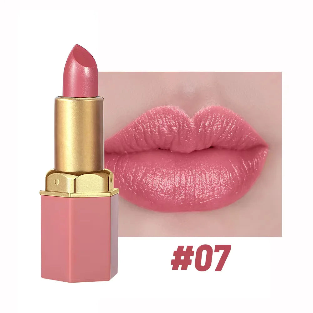 Barra de labios Luxury Gold Bar: brillo mate aterciopelado para un color suave y duradero (1 unidad)