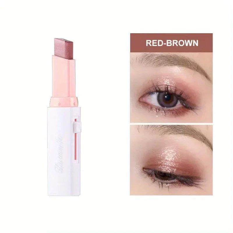 LANBENA Two-Color Gradient Eyeshadow Stick – Long-Lasting Waterproof Shimmer