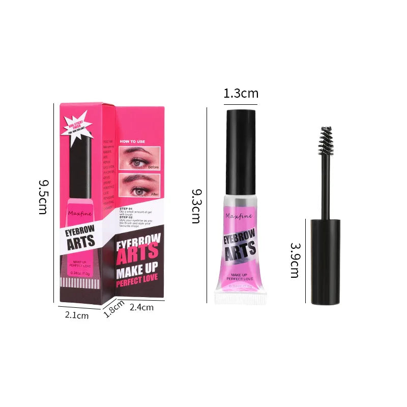 MAXFINE Waterproof Eyebrow Gel – Long-Lasting, Quick-Dry & Transparent Fixer