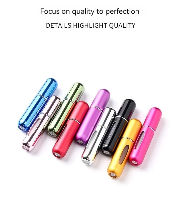 LuxuryGlow 5ml Refillable Perfume Spray Bottle – Bottom Fill & Travel-Friendly
