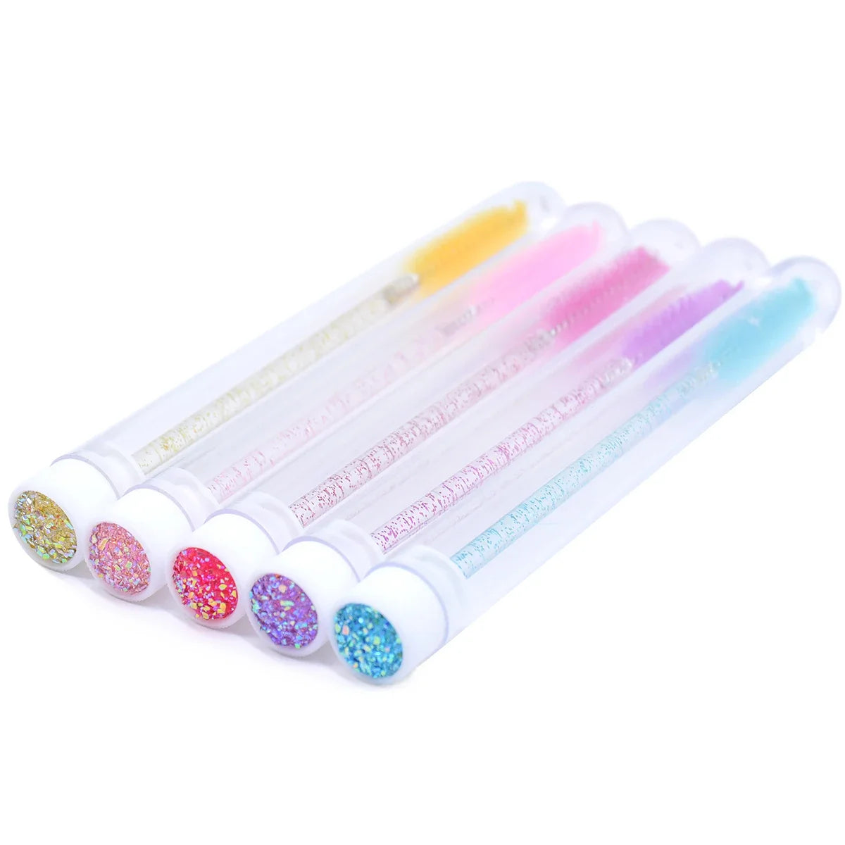 ZXZZS 20PCS Reusable Eyelash Brush Set with Dust-Proof Tubes – Replaceable Mascara Wands for Lash & Brow Makeup