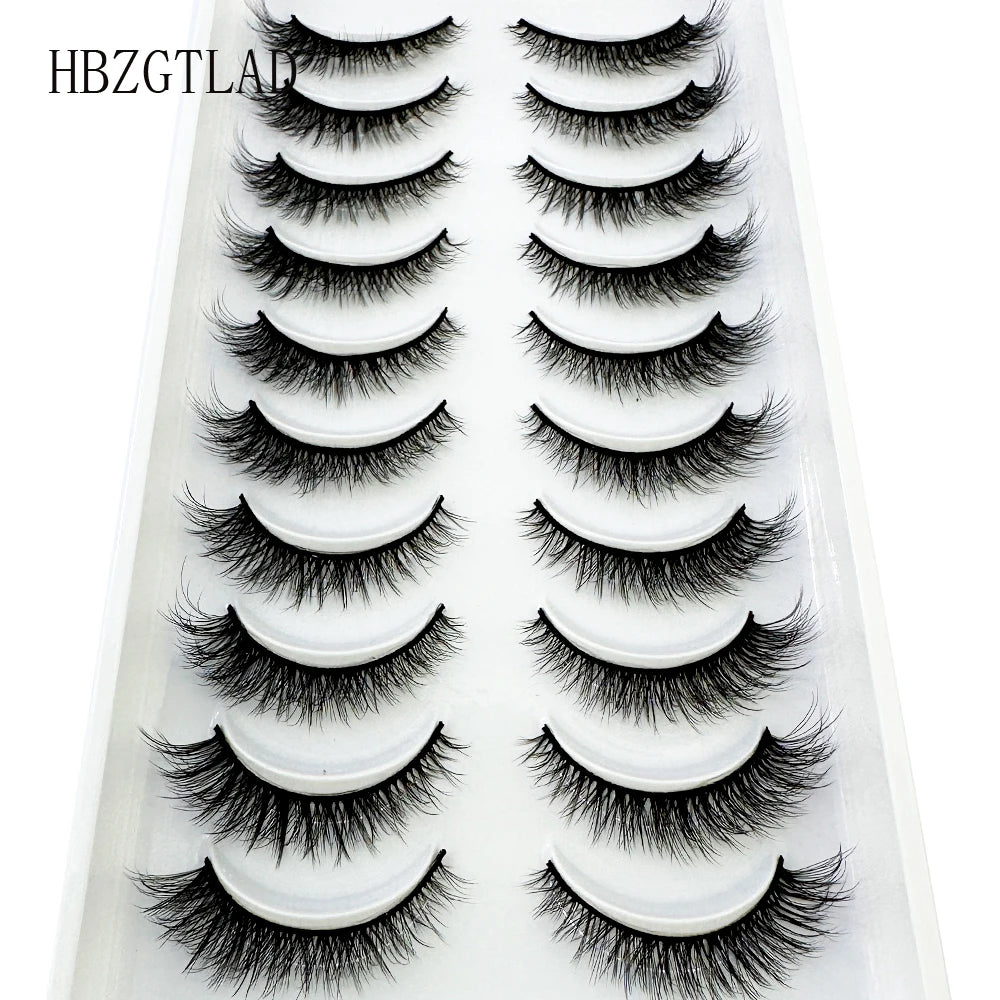 LuxuryGlow 10 Pairs Fluffy 3D Mink False Eyelashes – Soft, Dramatic & Reusable
