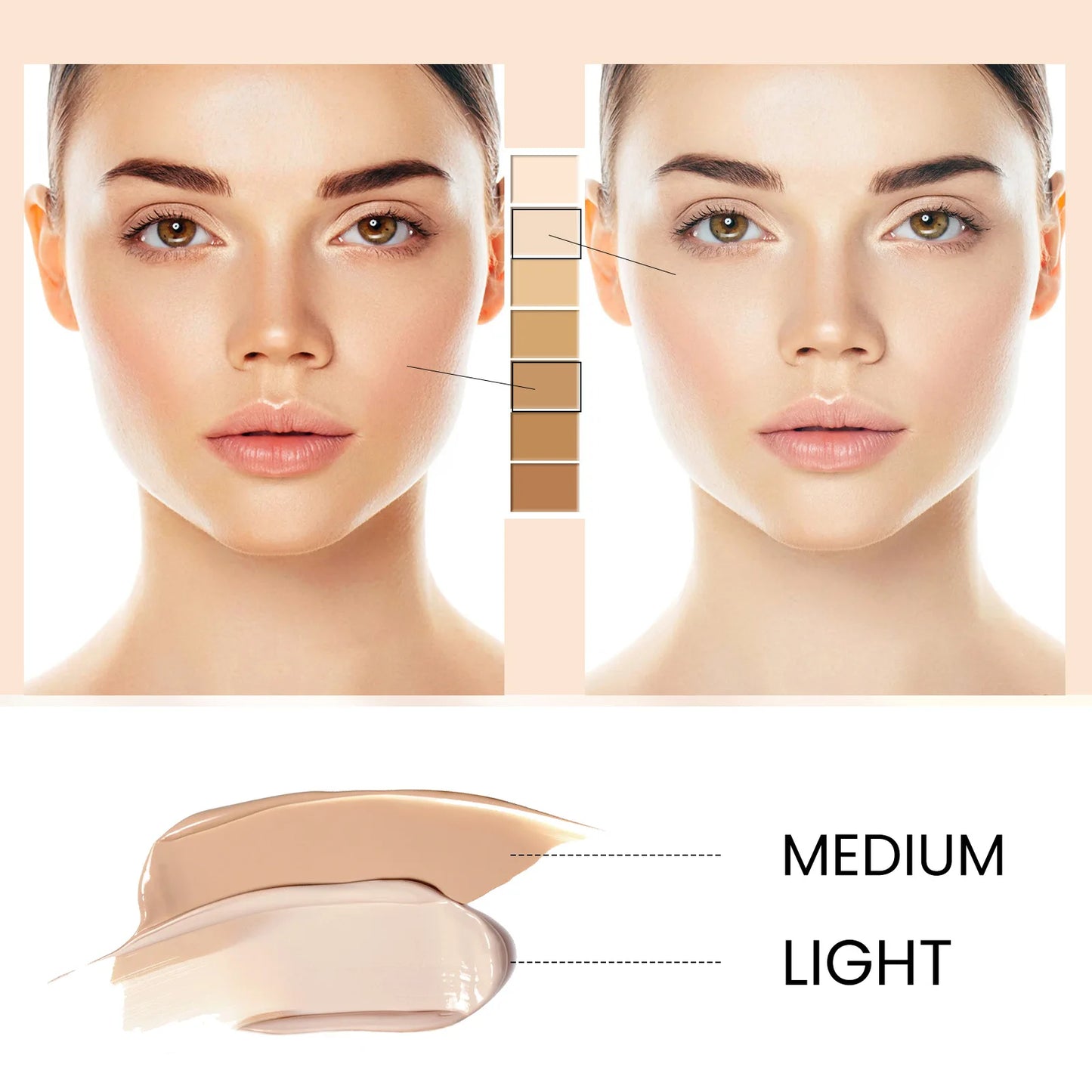 Base de maquillaje CC Cream EELHOE – FPS 50, cobertura total y control de grasa