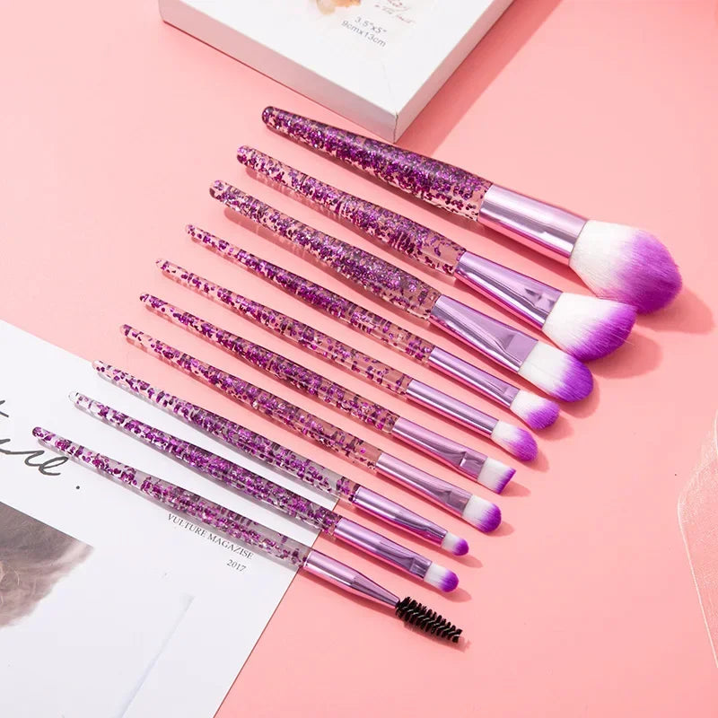 RUZOFO 10PCS Professional Makeup Brush Set – Ultra-Soft Brushes for Face & Eyes