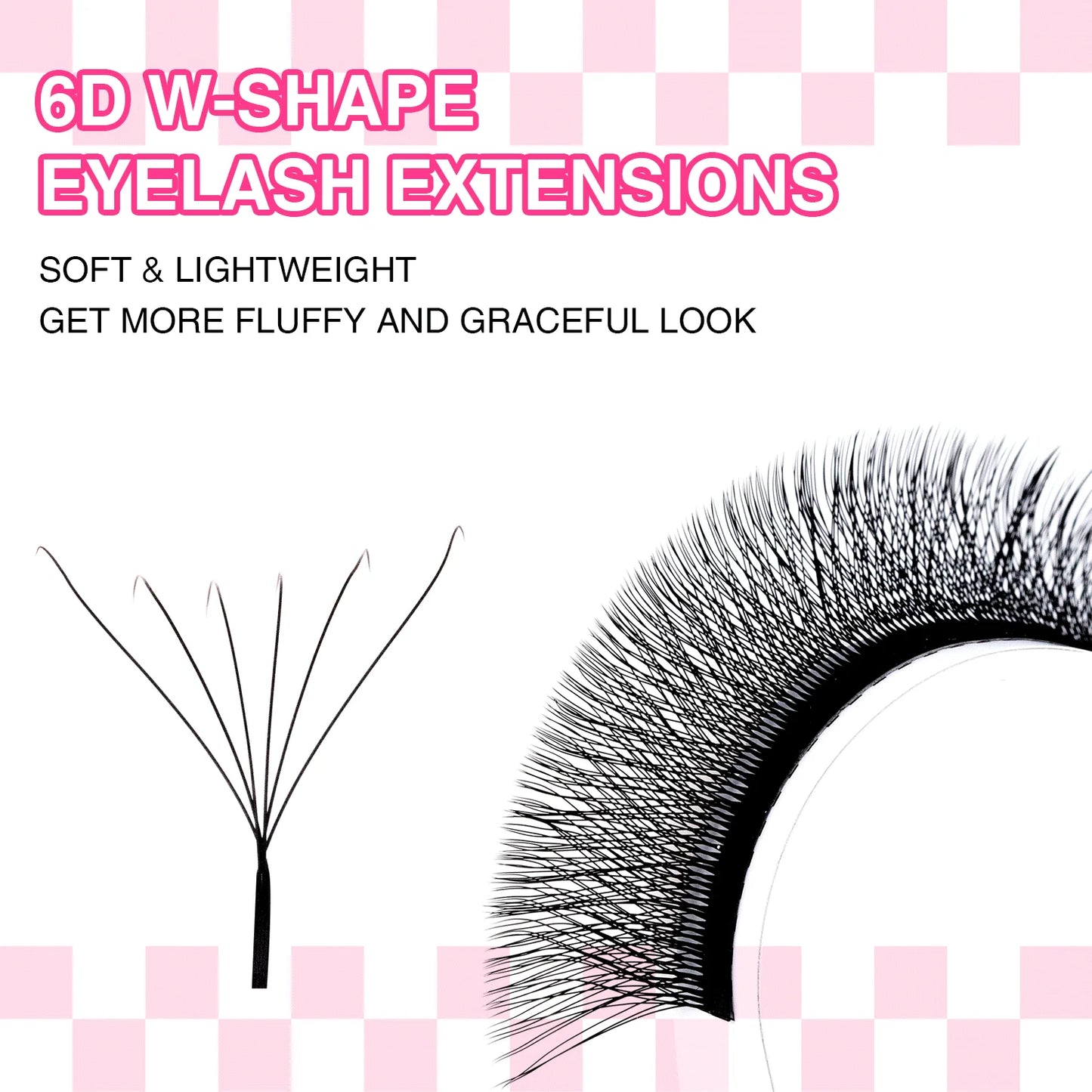 TDANCE 3D–6D Premade W Style Blooming Lash Fans | Faux Mink Volume Eyelash Extensions C90