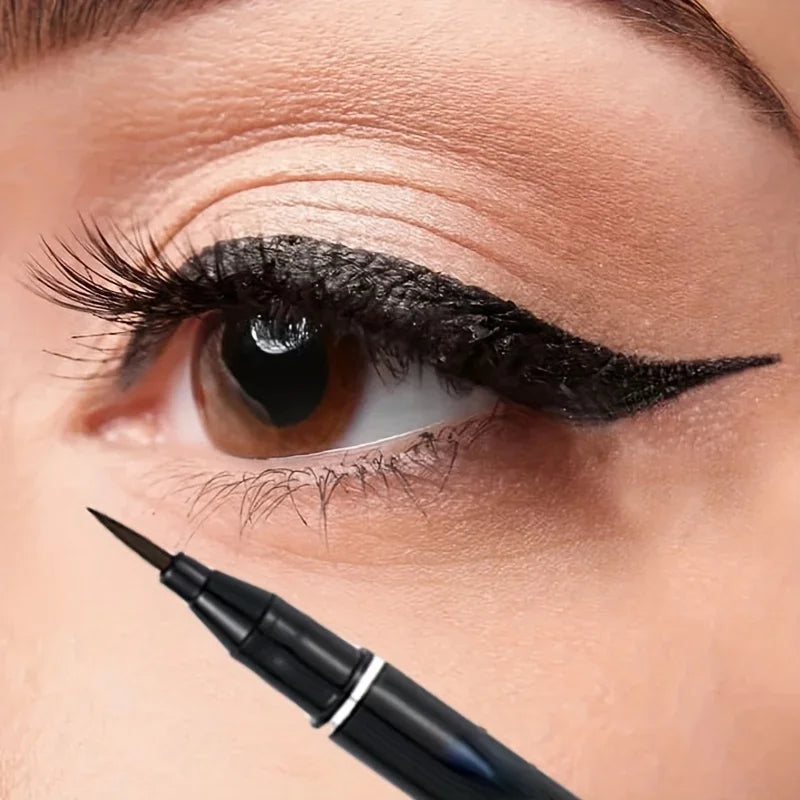 LuxuryGlow Waterproof Quick-Dry Liquid Eyeliner Pen – Smudge-Proof Matte Eye Makeup
