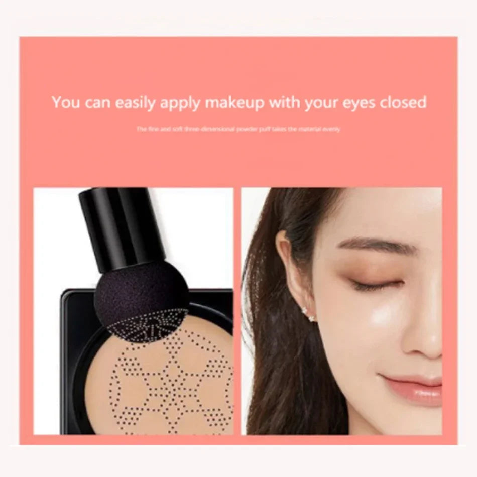 SADOER Air Cushion CC Cream con efecto hongo: base hidratante y de larga duración