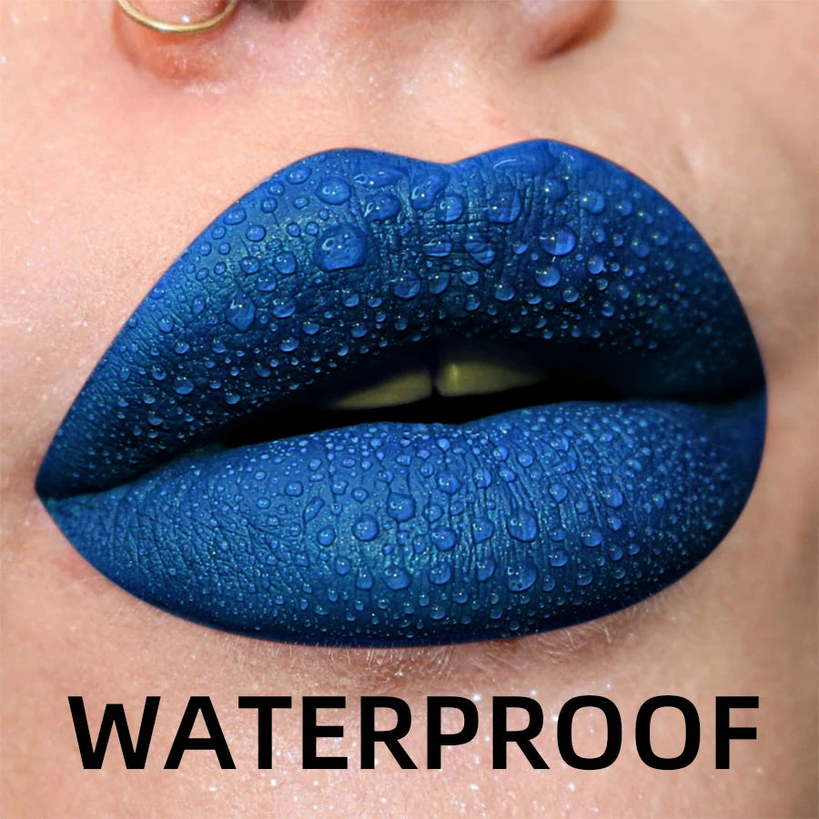 Brillo labial mate aterciopelado LuxuryGlow de 19 colores: labial líquido resistente al agua y de larga duración.