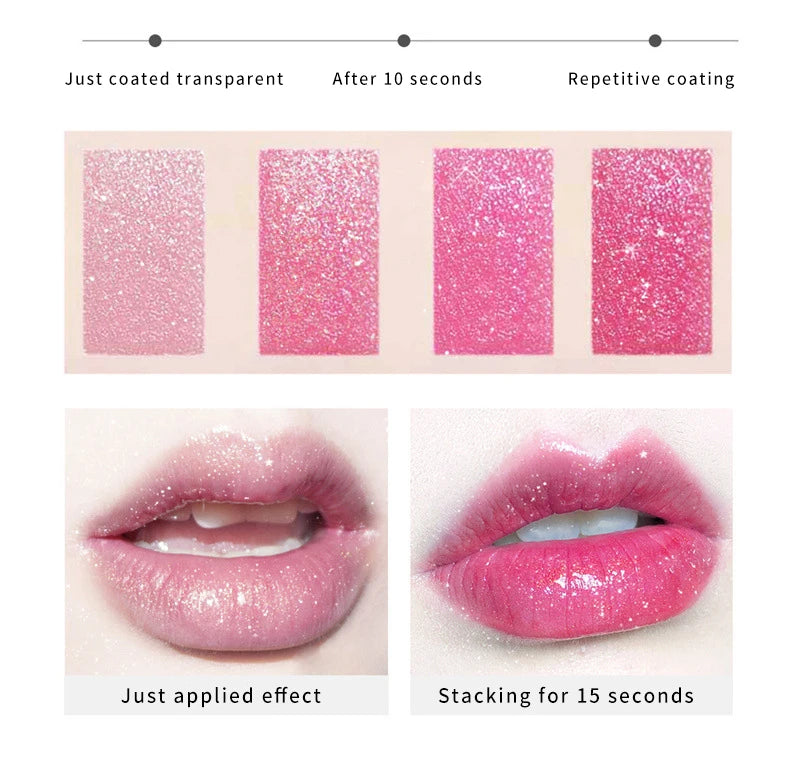 Labial de gelatina Starry Sky de DAIMANPU | Bálsamo labial hidratante que cambia de color