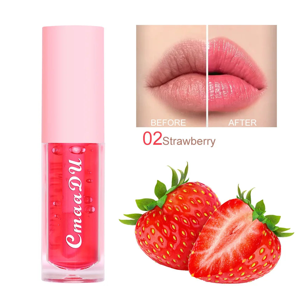 CMAADU 6-in-1 Color-Changing Lip Gloss Set – Fruity, Long-Lasting & Hydrating
