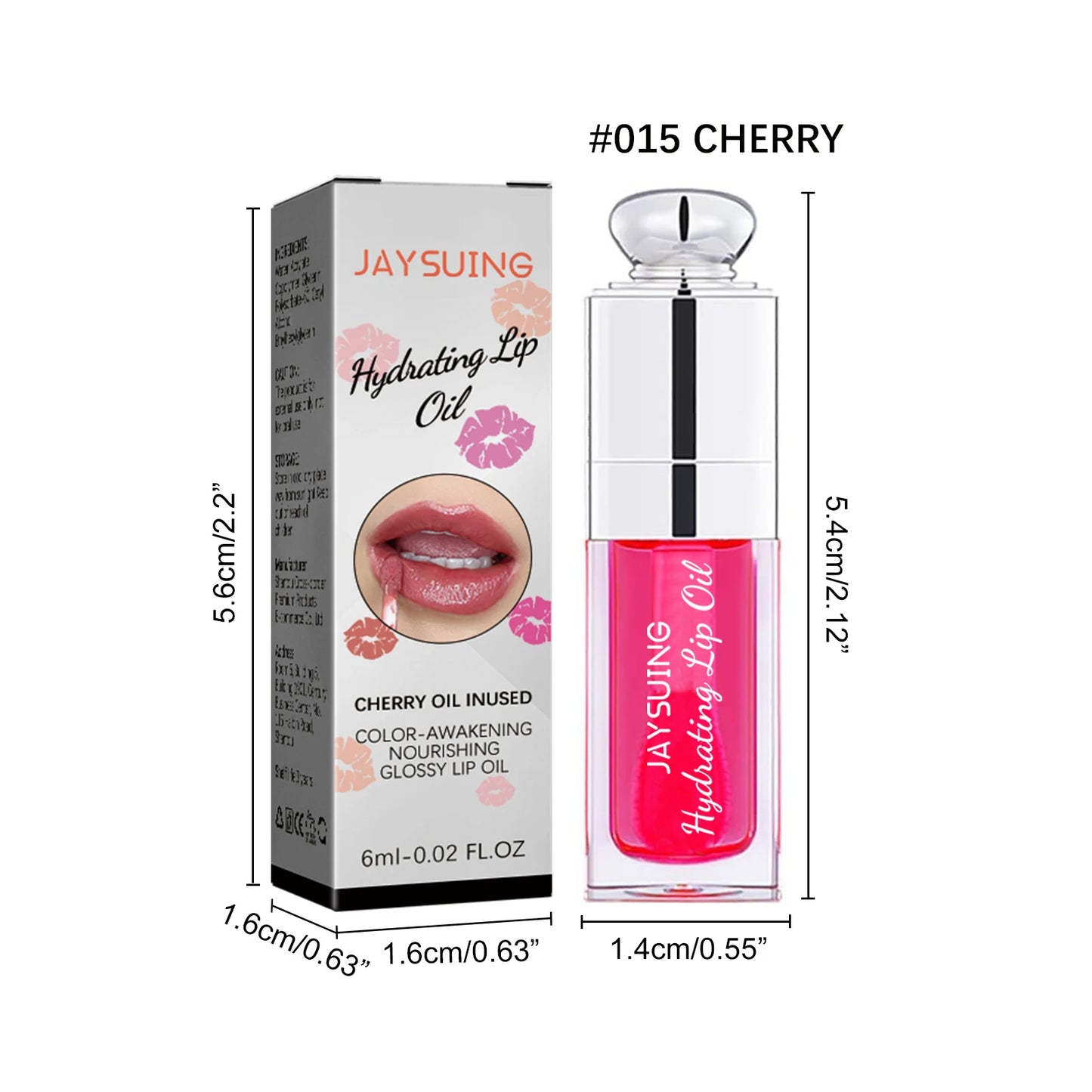 Bálsamo labial hidratante con brillo de labios: hidratante y voluminizador (6 ml)