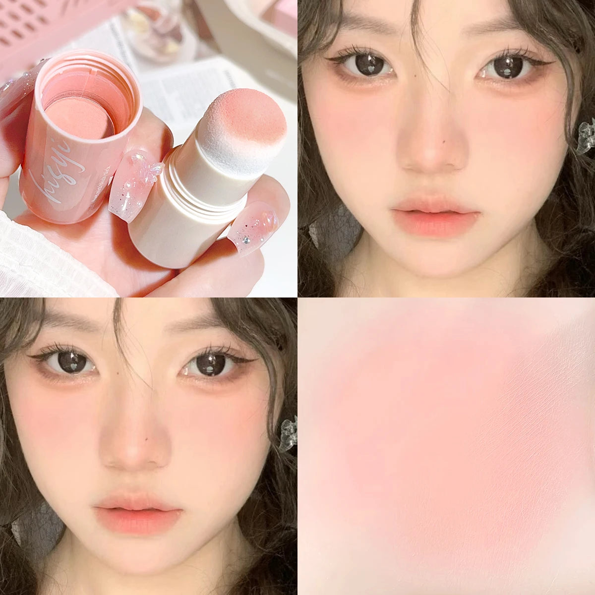 HISYI Soft Fog Blush Stick – Long-Lasting, Dual-Use Cheek & Lip Tint