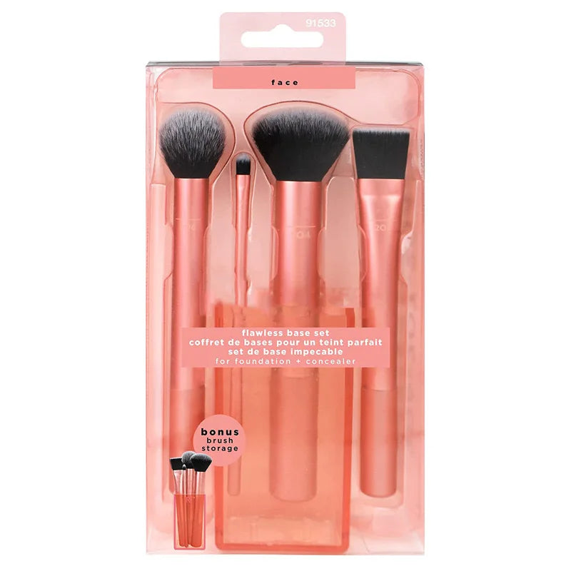 LuxuryGlow Complete Makeup Brush Set with Beauty Blender – Soft Wool Fiber for Face & Eyes