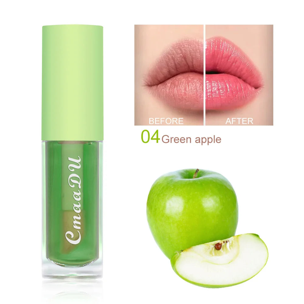 CMAADU 6-in-1 Color-Changing Lip Gloss Set – Fruity, Long-Lasting & Hydrating