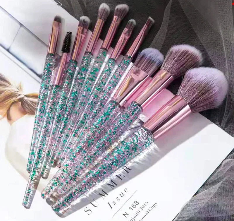 RUZOFO 10PCS Professional Makeup Brush Set – Ultra-Soft Brushes for Face & Eyes
