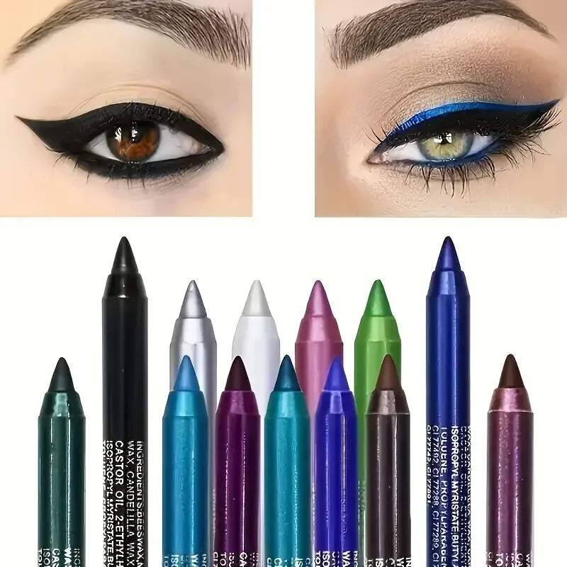 LuxuryGlow Silkworm Pearlescent Eyeshadow & Eyeliner Gel Pen – Waterproof, High Gloss