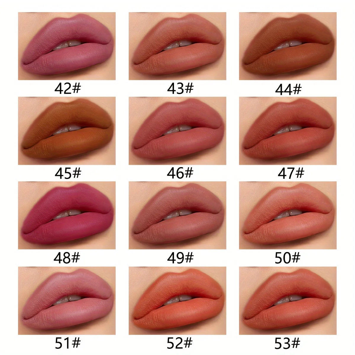 LuxuryGlow 12-Color Matte Lip Liner Set – Long-Lasting Lipstick Pencils (12pcs)
