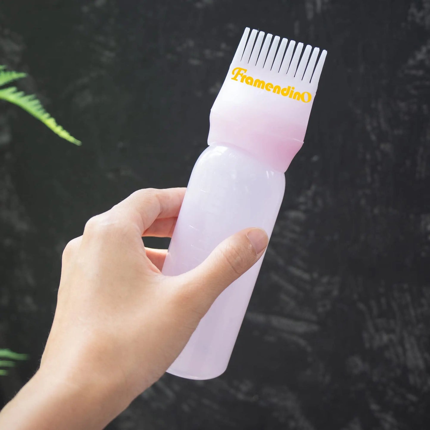 Botella aplicadora de tinte capilar LuxuryGlow de 120 ml con cepillo: herramienta para teñir con aceite y champú