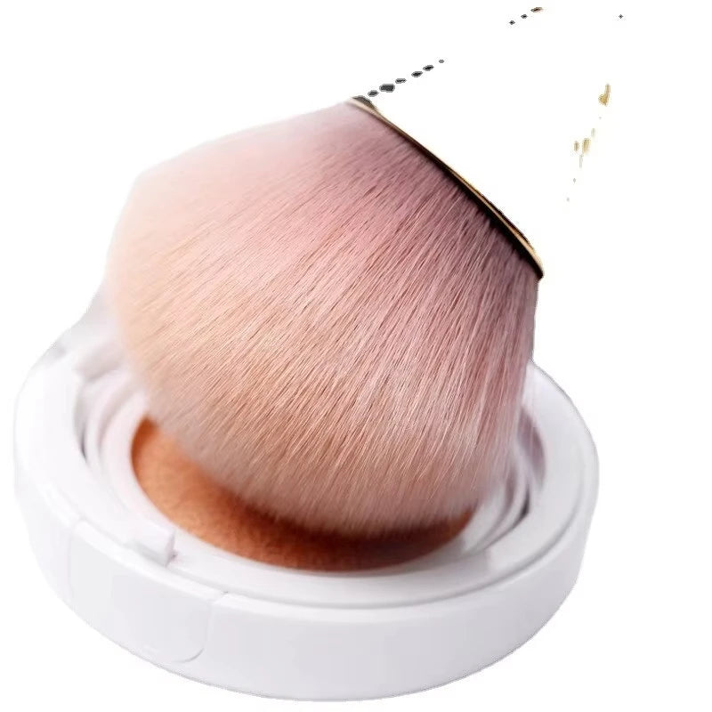 WRDEW Rose Gold Fan Makeup Brush – Soft Blush, Highlight & Powder Brush