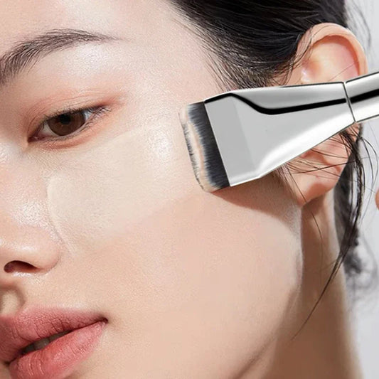 LuxuryGlow Ultra-Thin Korean Foundation Brush – Seamless Primer & Concealer Tool