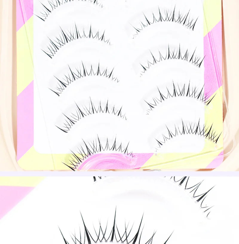 Pestañas postizas naturales BLINKWAVE Dream Deer, 5 pares, en forma de V | Pestañas suaves con efecto visón