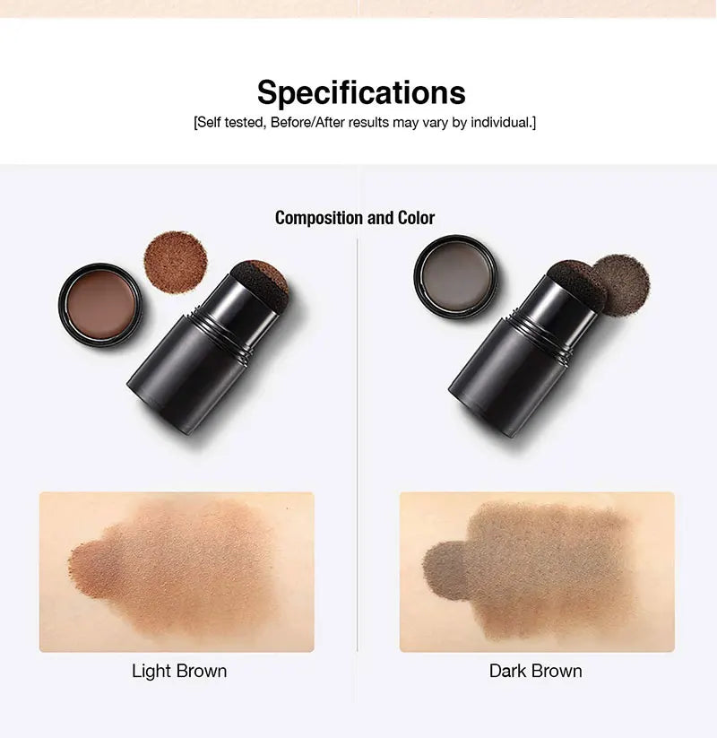 Polvo corrector instantáneo de raíces y líneas capilares LuxuryGlow: cobertura duradera y resistente al agua