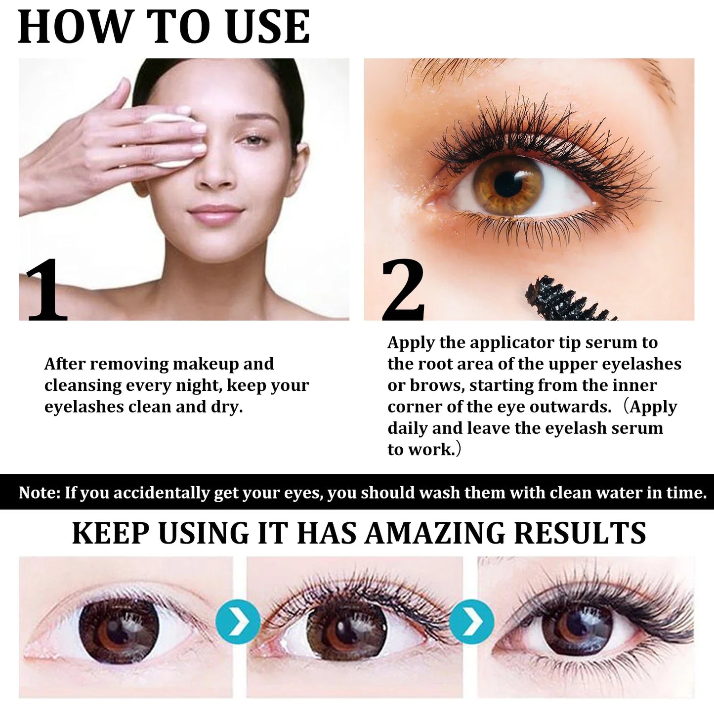 Eelhoe Natural Eyelash & Eyebrow Growth Serum – Thickening, Curling & Moisturizing